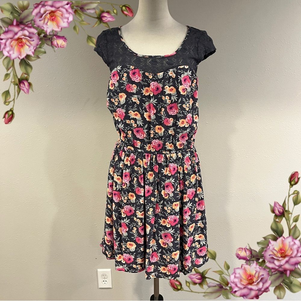 AEO Floral short sleeve mini Dress‎ size small